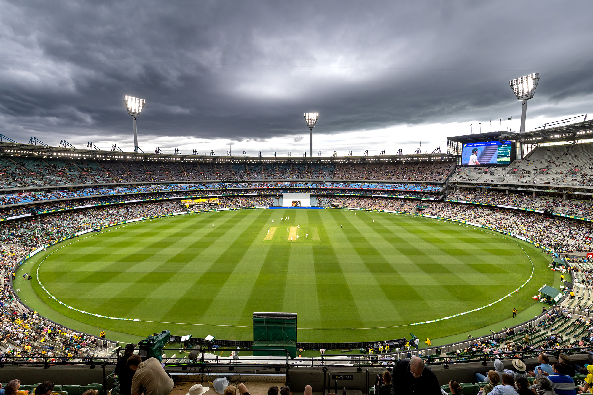 Wide shot of the MCG at the 2023 Boxing Day Test