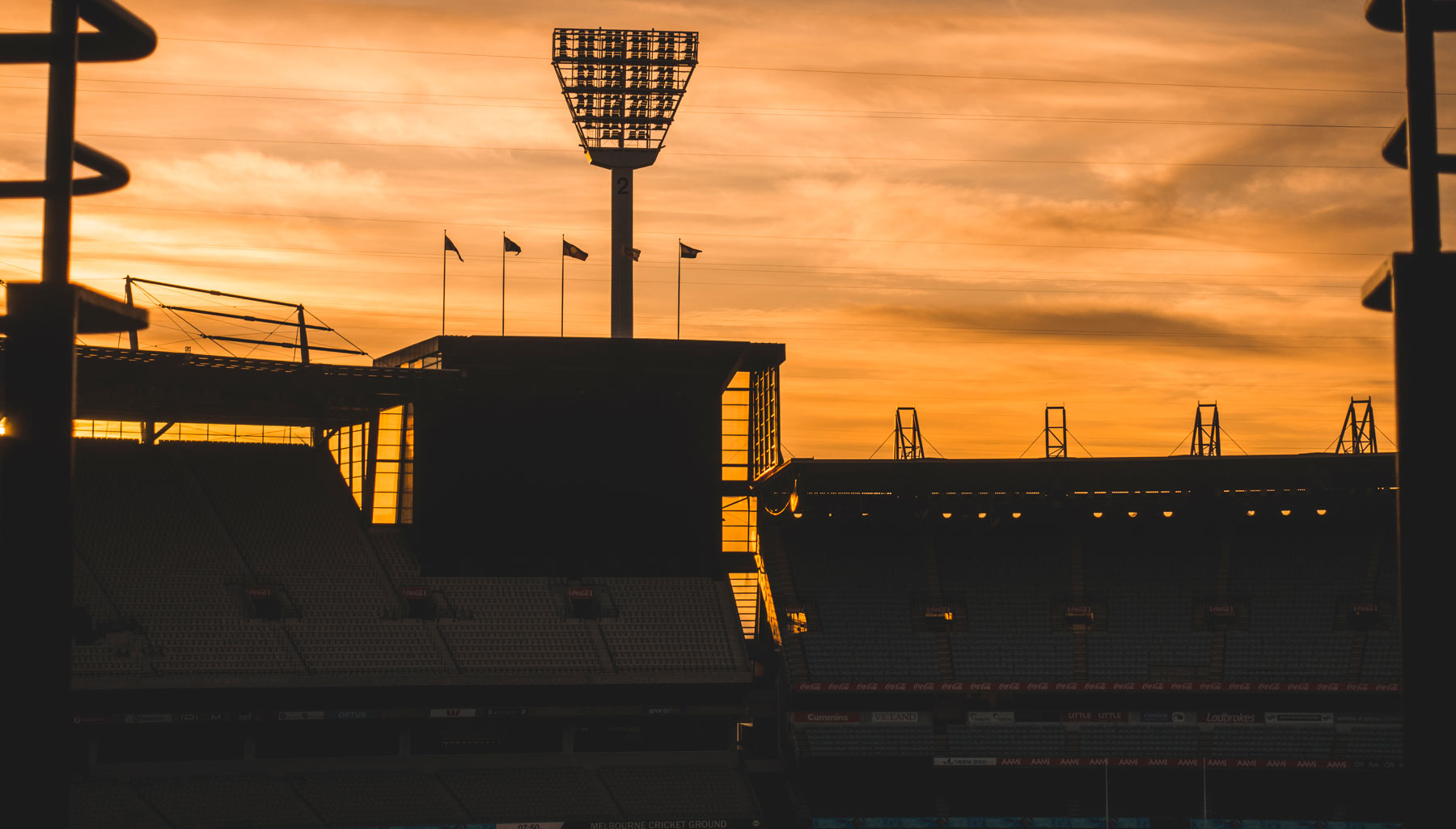 The MCG is empty at sunrise