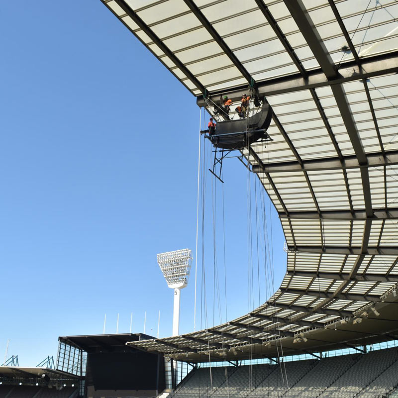 The PA system is being installed