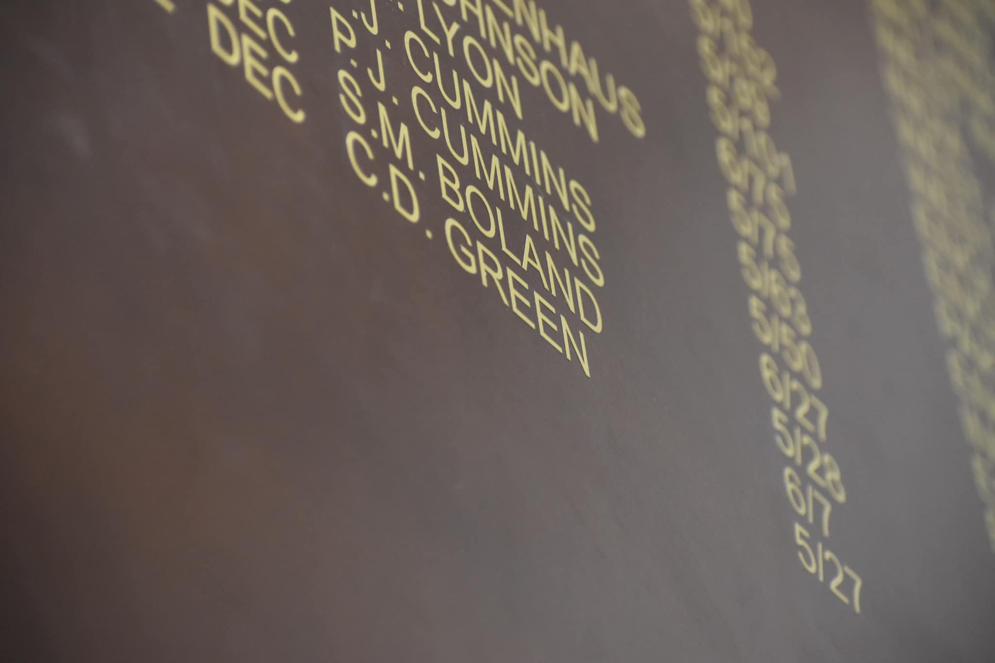 Green's name goes on the MCG honour boards