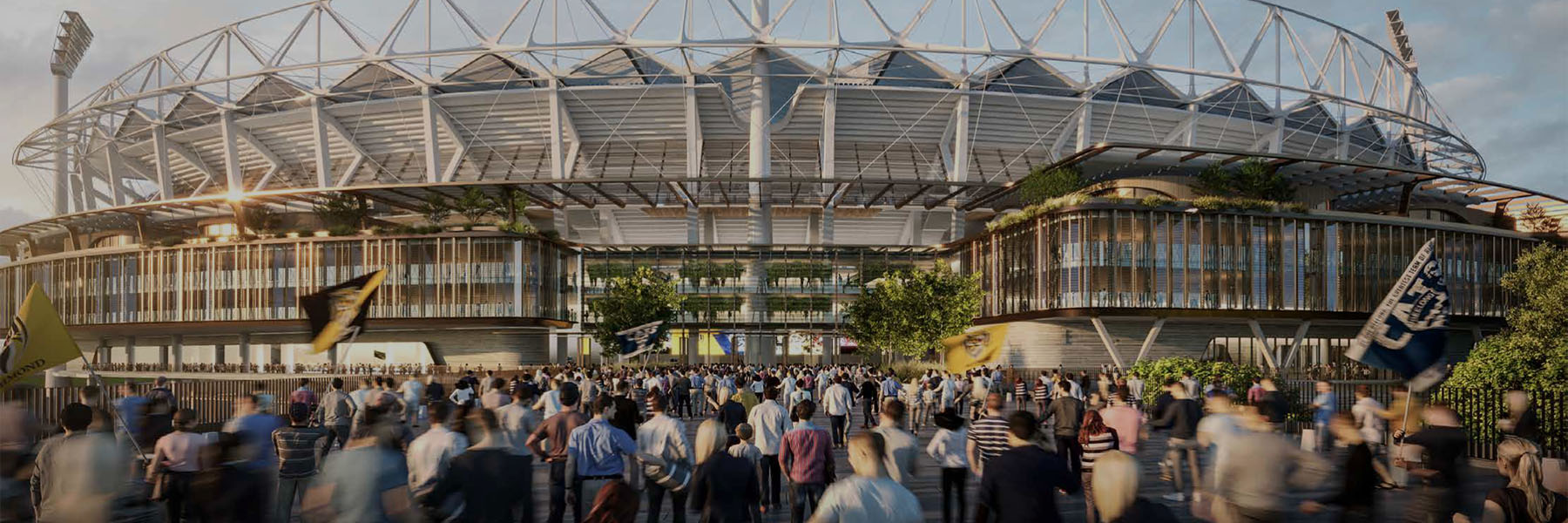 Artist’s impression of potential MCG redevelopment.