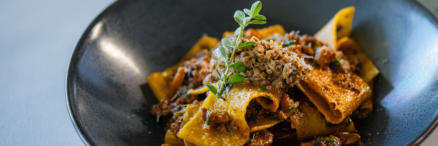 Committee Room by Grossi Dining Package Pasta served at the Committee Room by Grossi at the MCG