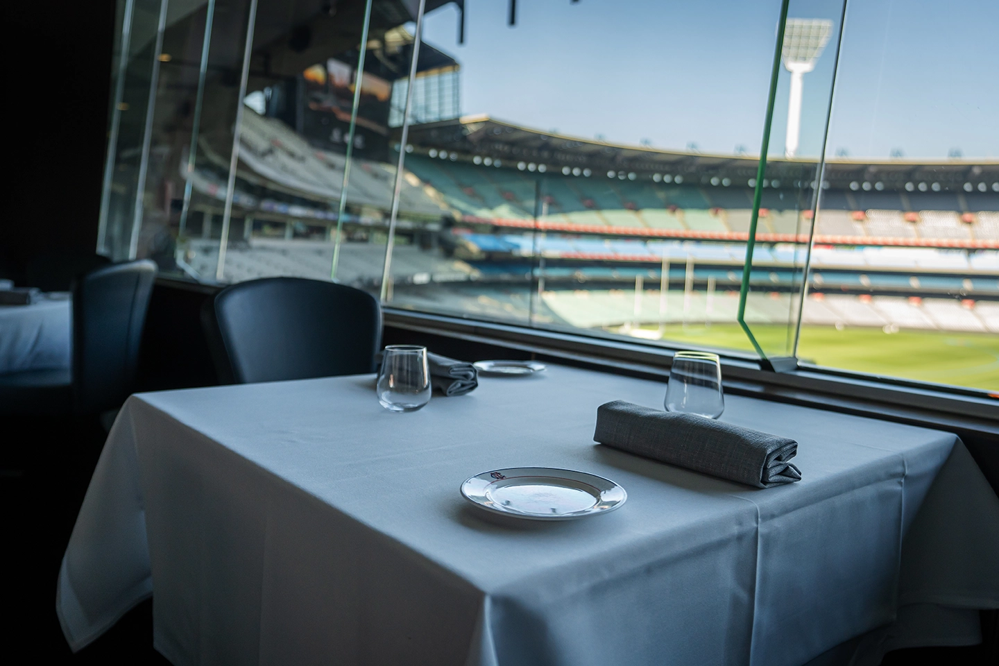 Committee Room by Grossi A dining setting in the Committee Room by Grossi