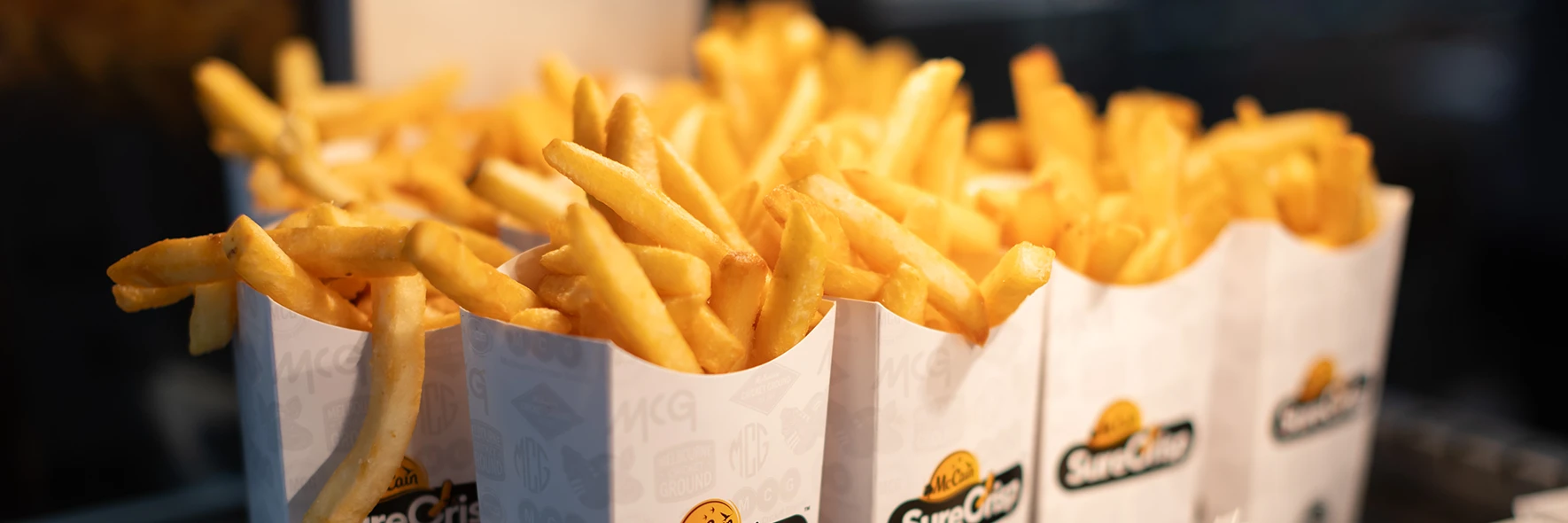 McCain SureCrisp Chips at The Food Store at the MCG McCain SureCrisp Chips at The Food Store at the MCG