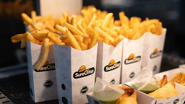 McCain SureCrisp Chips at The Food Store at the MCG McCain SureCrisp Chips at The Food Store at the MCG