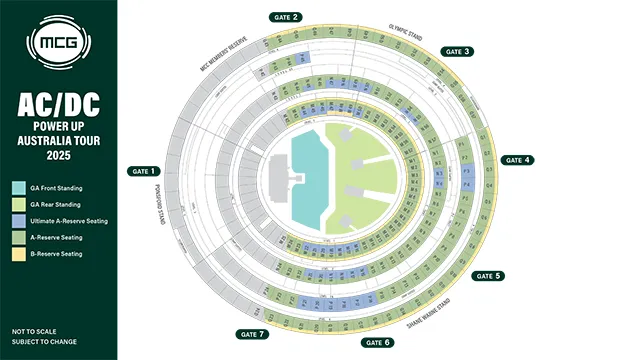 Labelled MCG seating plan for AC/DC