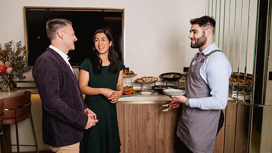 Corporate function guests