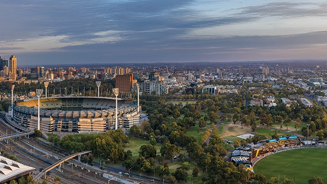 Yarra Park Master Plan An aerial photo of the MCG, Yarra Park and Punt Road Oval