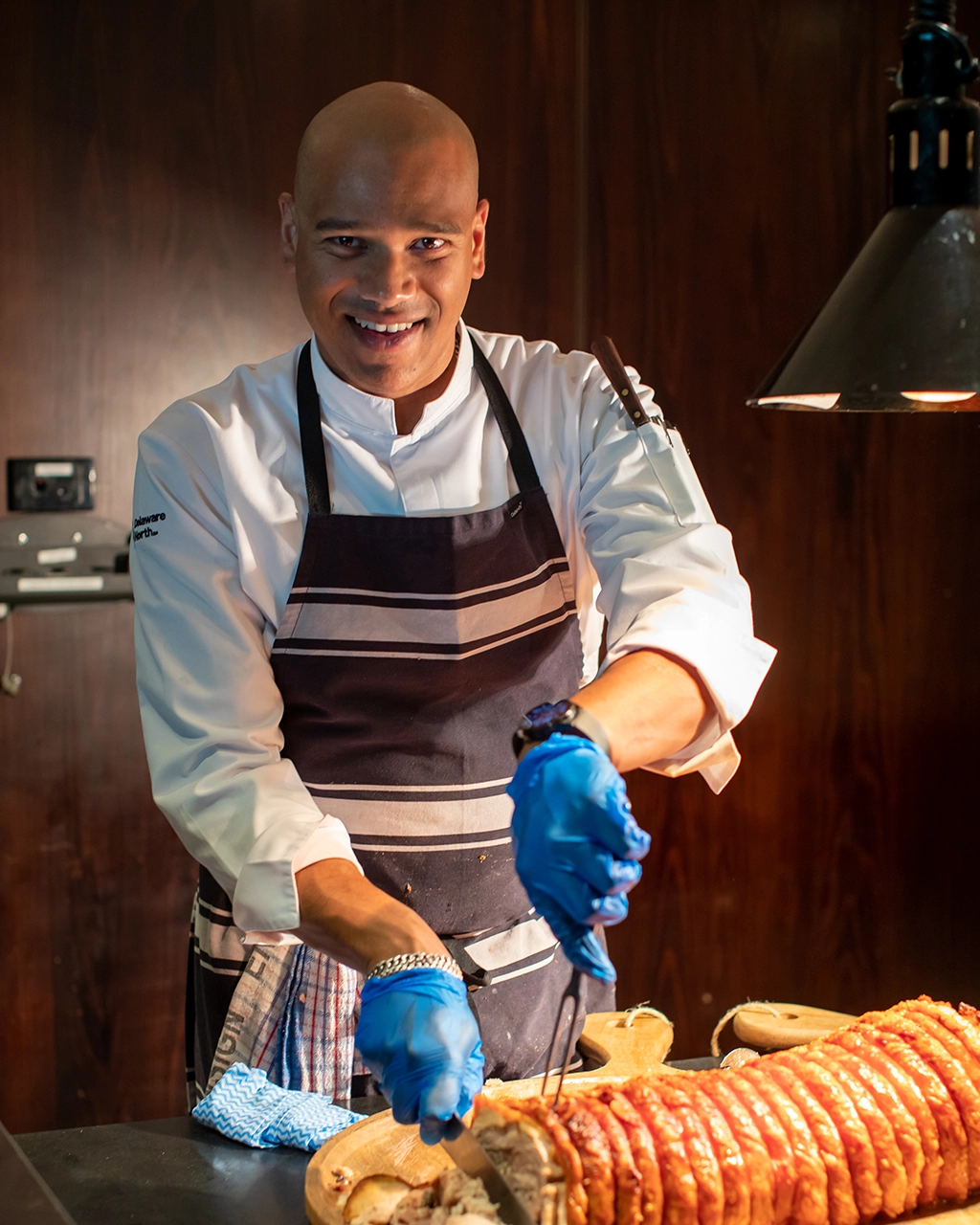 A Delaware North staff member working at the MCG A Delaware North staff member working at the MCG