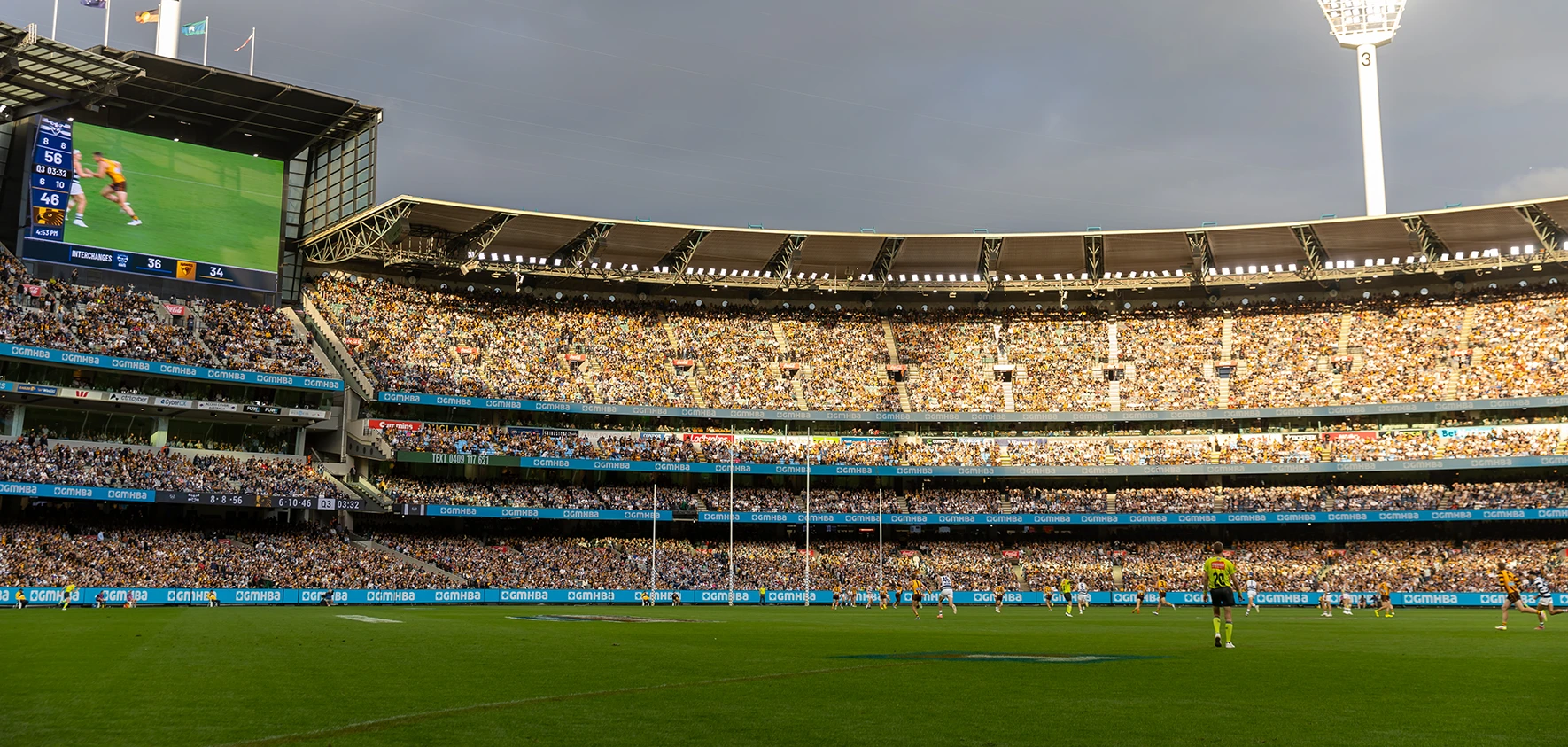 Hawthorn and Geelong AFL match at the MCG