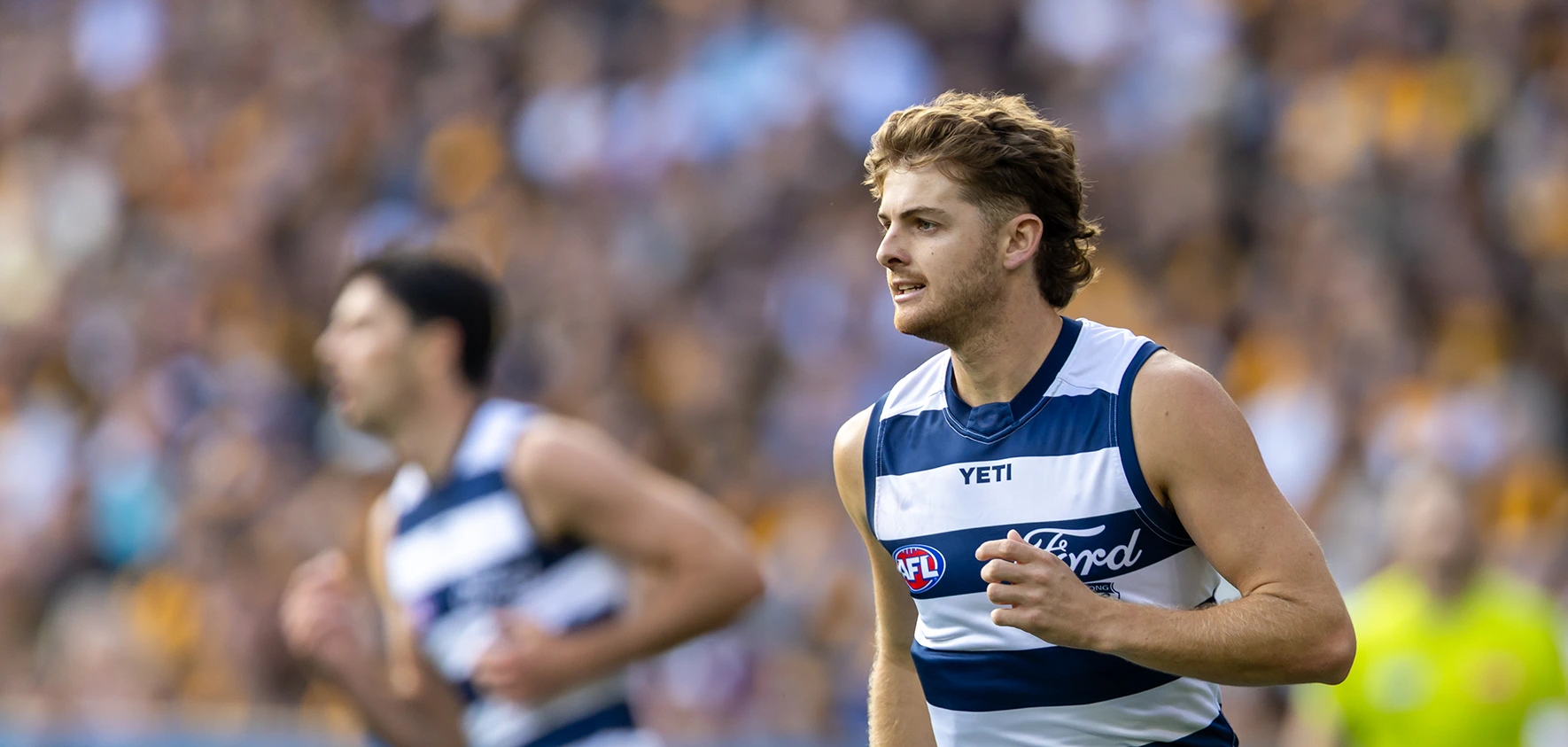 Geelong Cats player Oliver Wiltshire during match